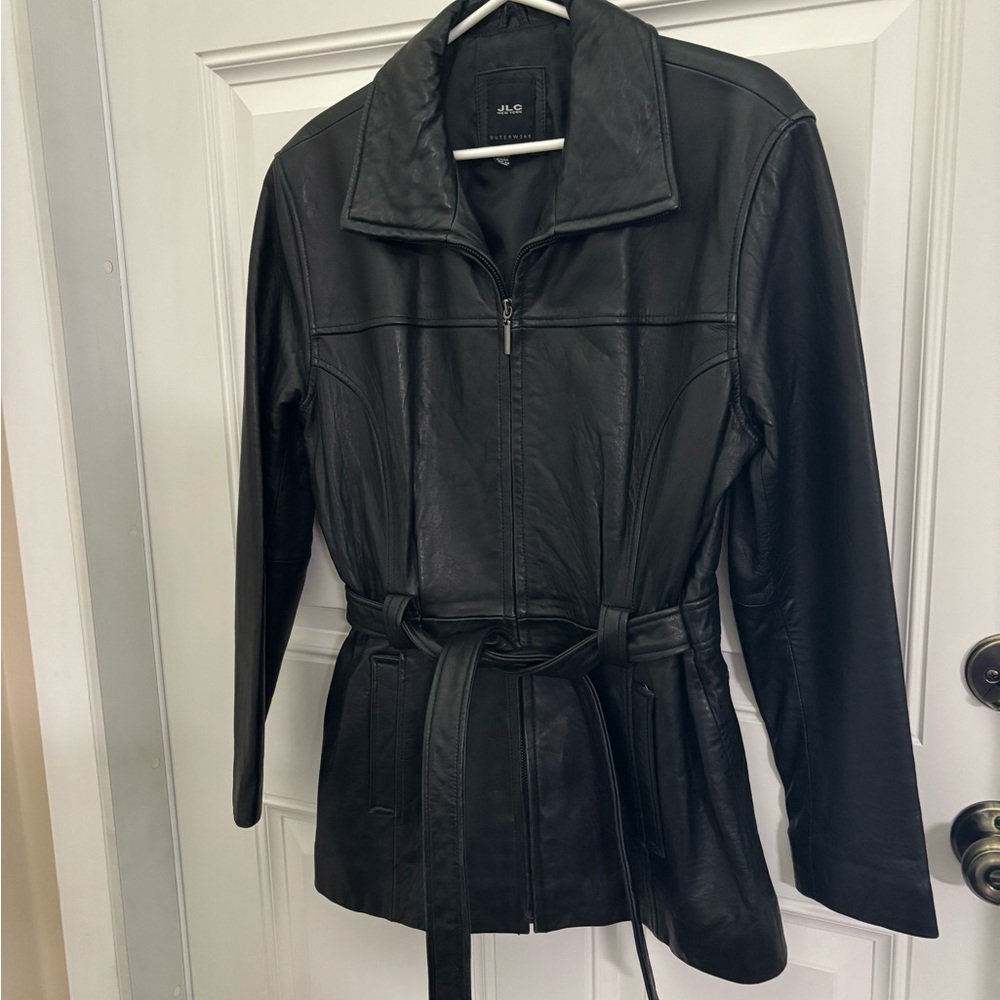 Alya Black Leather Jacket Classic Style